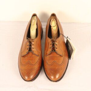Men's Dress Shoes by Allen Edmans Size 7 Tree Shoes are Included Wingtip Brown